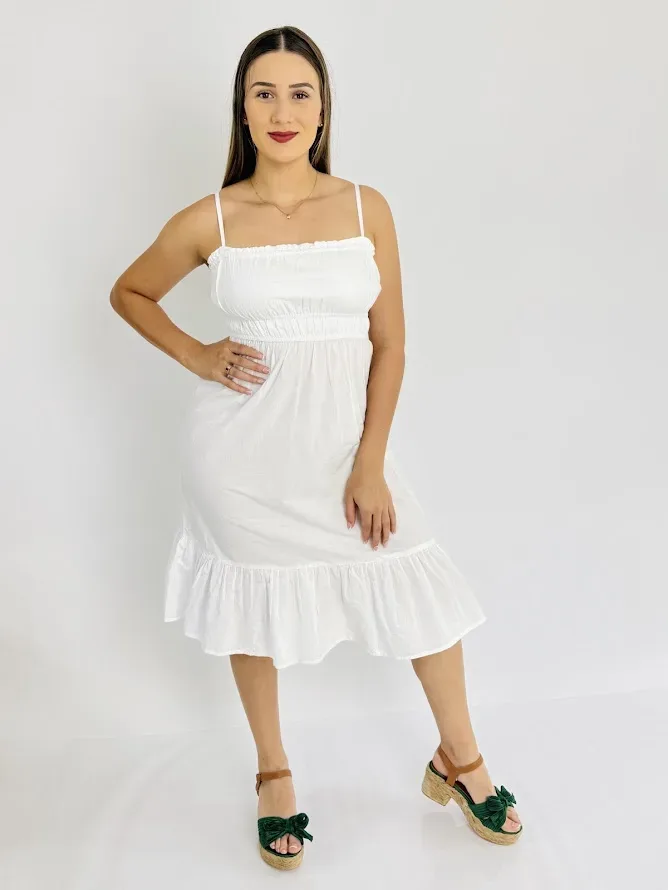Vestido color Blanco para Dama