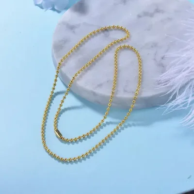 Collar de acero inoxidable para dama color dorado