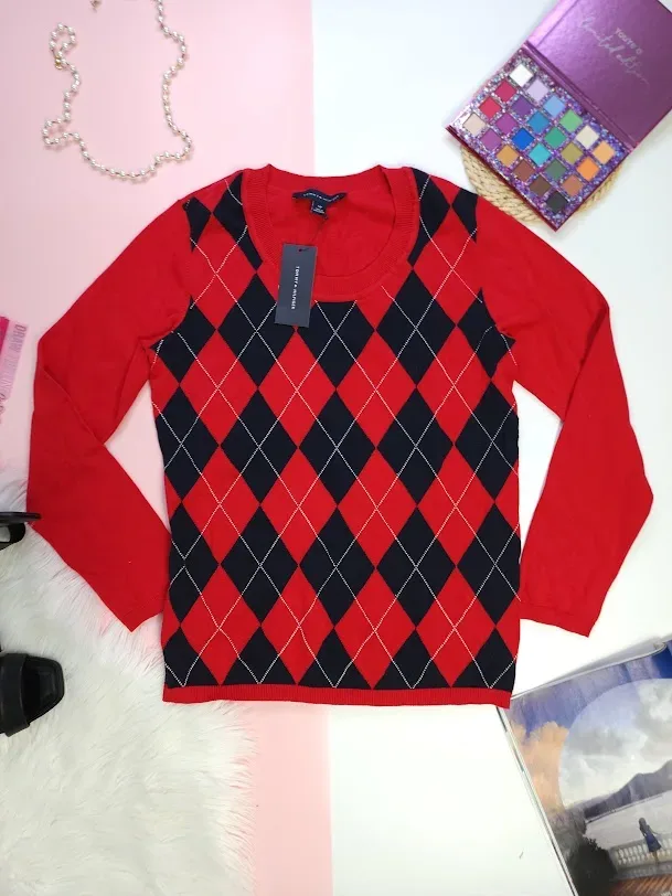 Sueter Tommy Hilfiger para Dama color rojo