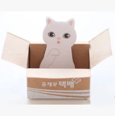 Notas con diseño de gatito