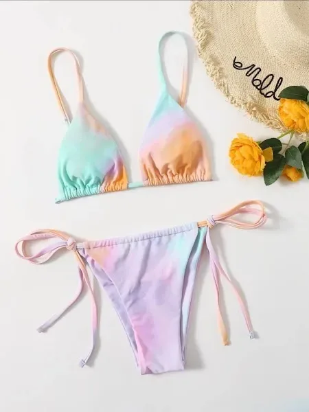 Vestido de baño para dama tonos pastel