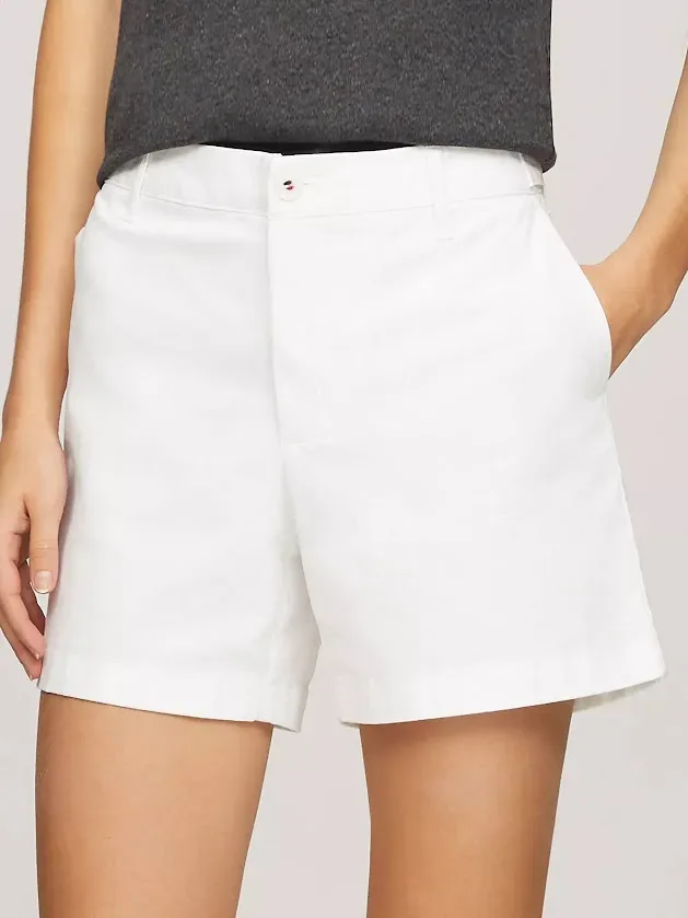 Short Tommy  Hilfiger para Dama blanco