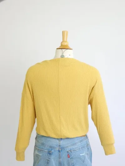 Abrigo para dama color amarillo