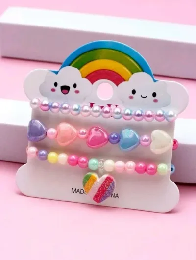 Pulsera para niña multicolor