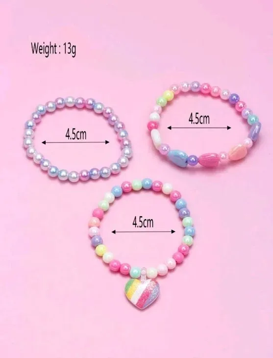 Pulsera para niña multicolor