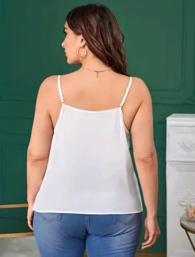 Blusa plus para dama color blanca