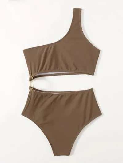 Vestido de baño para dama color café