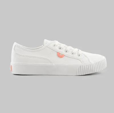 Tenis Coral para dama HARU ALL WHITE  color blanco