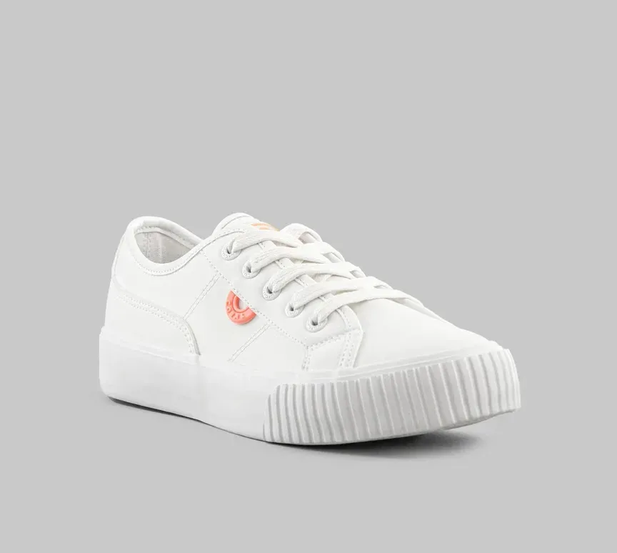 Tenis Coral para dama HARU ALL WHITE  color blanco