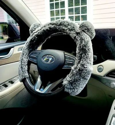 Funda para volante de peluche