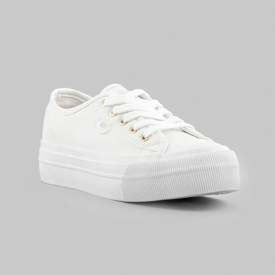 Tenis Coral para dama YARI WHITE color blanco