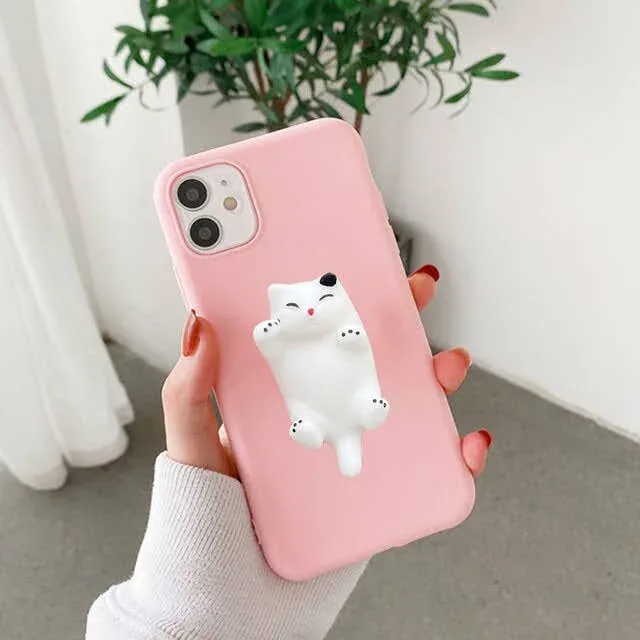 Funda para celular con diseño de gatito