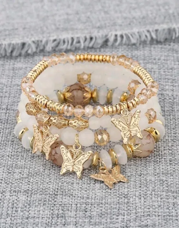 Pulsera para dama accesorio de mariposa