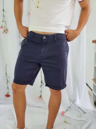 Short Indigo para caballero color azul