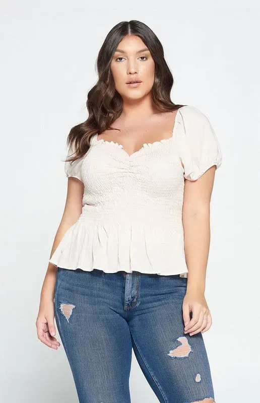 Blusa para dama color beige