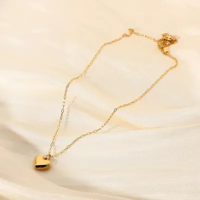 Collar de acero inoxidable para dama color dorado