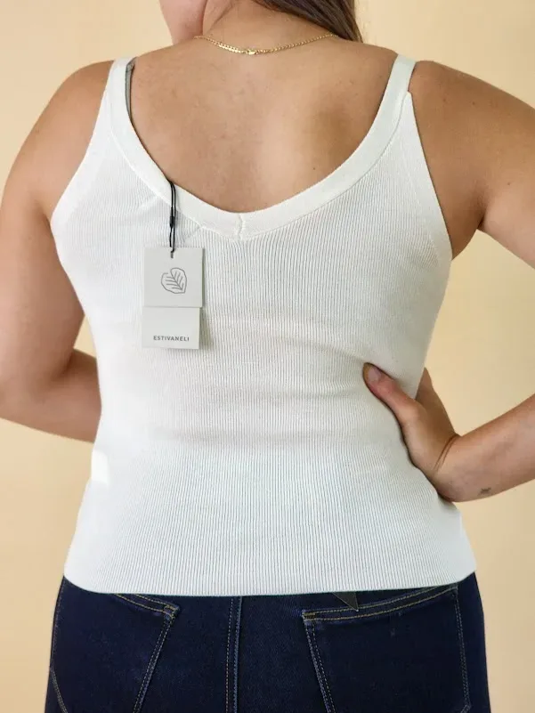Blusa Estivaneli para dama FDFL-67044 COLOR BLANCO