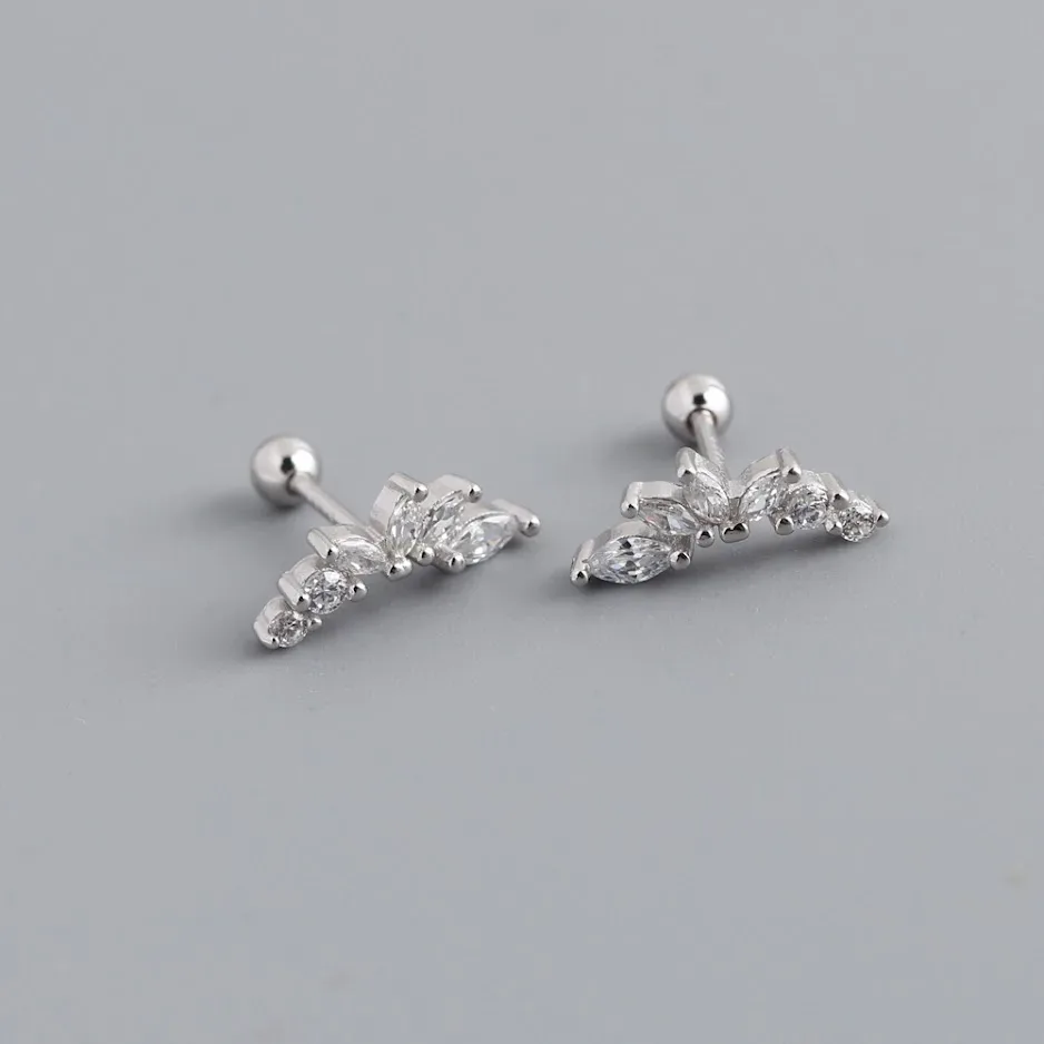Aretes para dama de plata