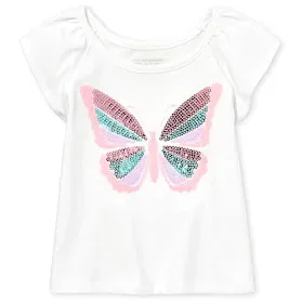 Camiseta The Children Place para niña color blanca