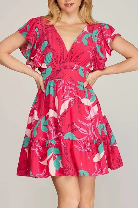 Vestido Sheandsky para dama diseño floral SY6950