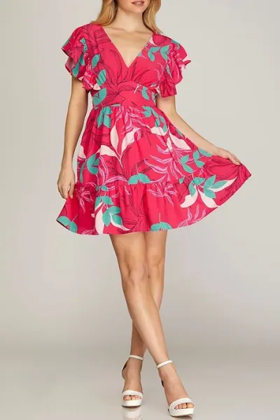 Vestido Sheandsky para dama diseño floral SY6950