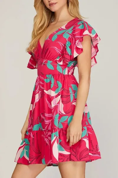 Vestido Sheandsky para dama diseño floral SY6950