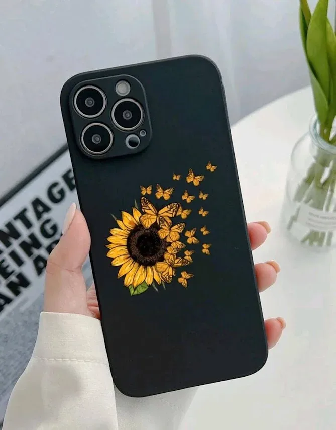 Funda para celular diseño de girasol