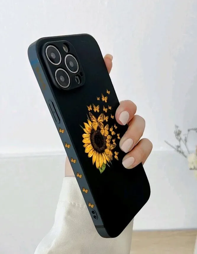 Funda para celular diseño de girasol