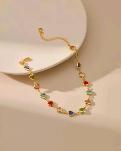 Pulsera Tobillera con adorno de corazón