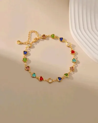 Pulsera Tobillera con adorno de corazón
