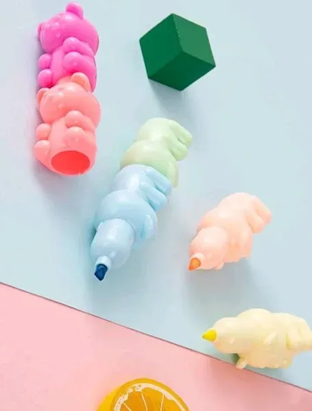 Set de 5 marcadores en forma de ositos