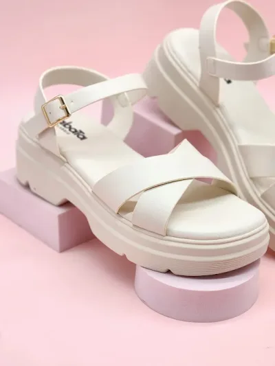 Sandalias Sabata para dama porto-2433 OFF WHITE