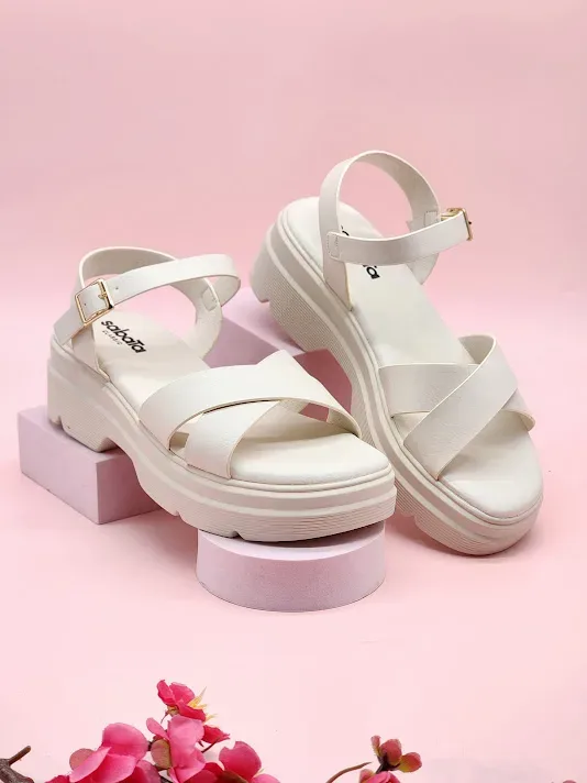 Sandalias Sabata para dama porto-2433 OFF WHITE