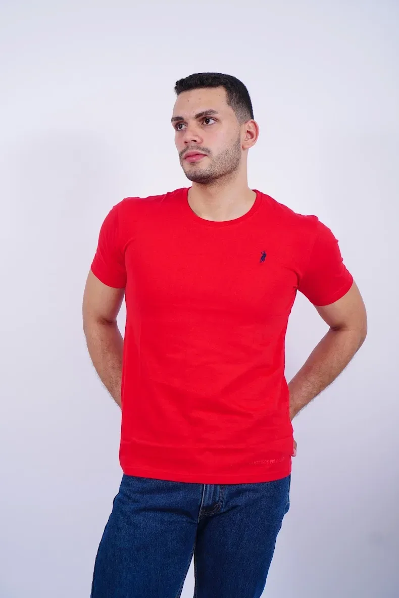 Camiseta Cambridge Polo Club para caballero color rojo