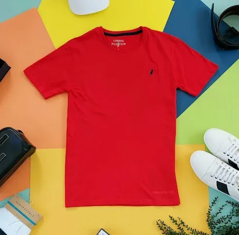 Camiseta Cambridge Polo Club para caballero color rojo
