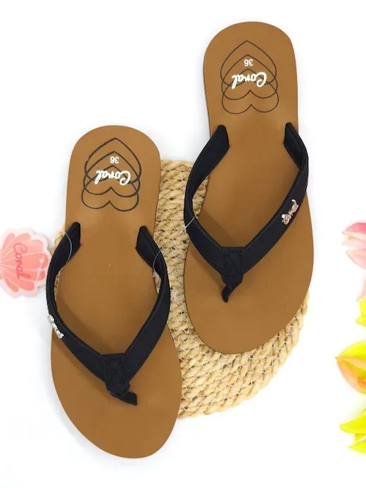 Sandalias Bora bora black Coral para dama