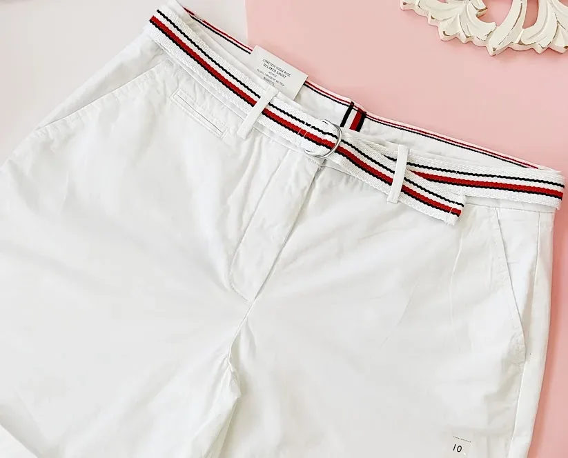 Short Tommy Hilfiger para dama color blanco
