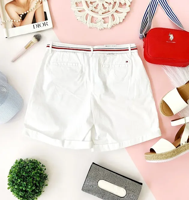 Short Tommy Hilfiger para dama color blanco