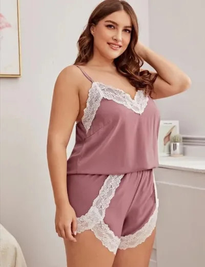 Pijama para dama, color lila oscuro