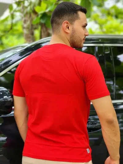 Camiseta Hummer para caballero color rojo