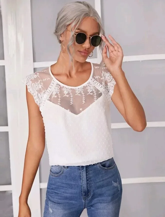 Blusa para dama color blanco