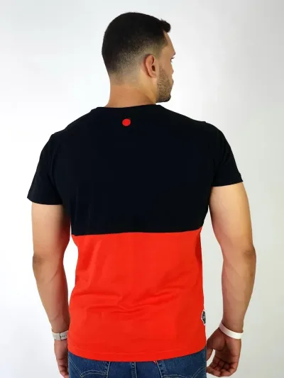 Camiseta Hummer para caballero color negro y rojo