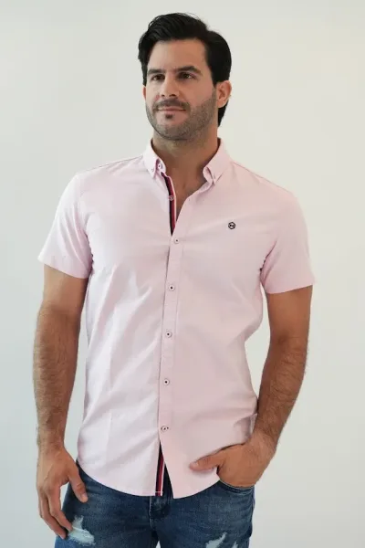 Camisa Hummer para caballero color Rosado