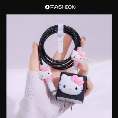 Funda protectora para cargador diseño de Hello Kitty
