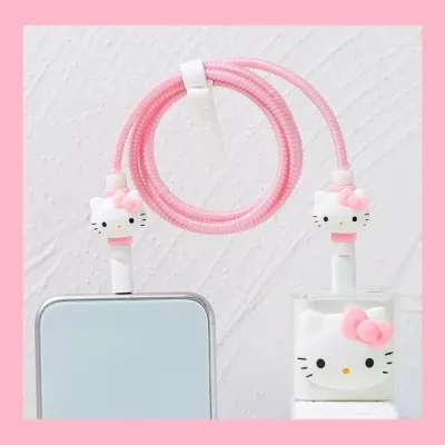 Funda protectora para cargador diseño de Hello Kitty