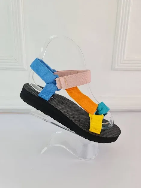 Sandalias para dama diseño multicolor