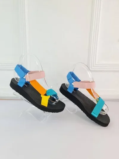 Sandalias para dama diseño multicolor