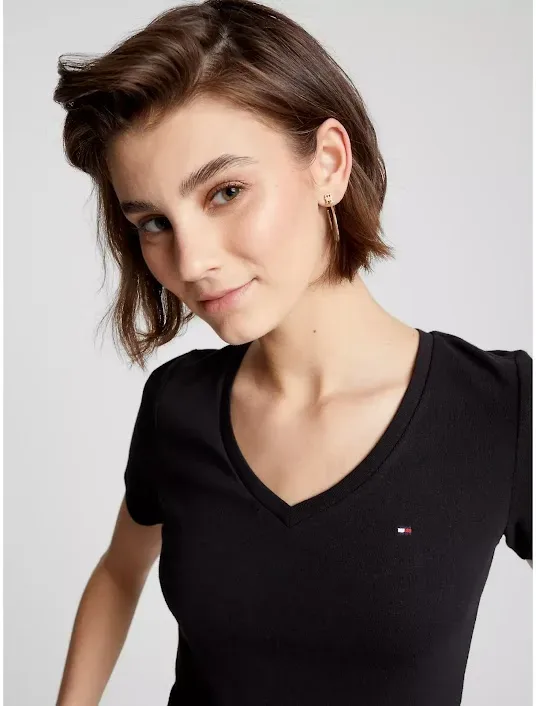 Camiseta Tommy Hilfiger color negro para dama