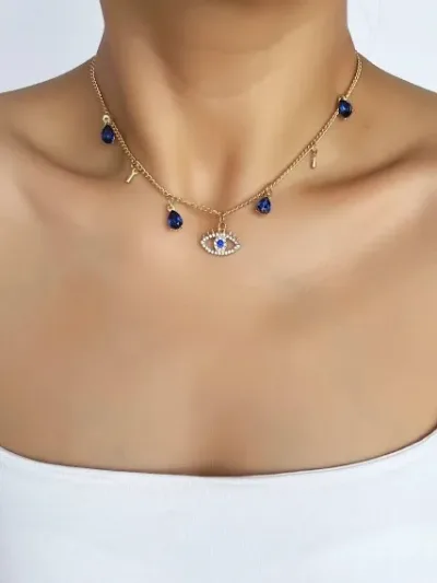 Collar para dama con diseño de ojo