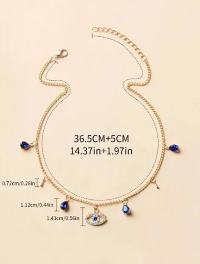 Collar para dama con diseño de ojo